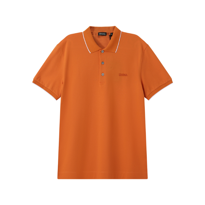 

Ermenegildo Zegna Мужская поло-рубашка Zegna SS24 ярко-оранжевого цвета, Оранжевый, Ermenegildo Zegna Мужская поло-рубашка Zegna SS24 ярко-оранжевого цвета