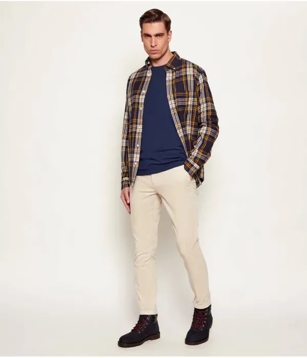 Футболка с длинным рукавом TChark regular fit Boss Orange, темно-синий — фото 2