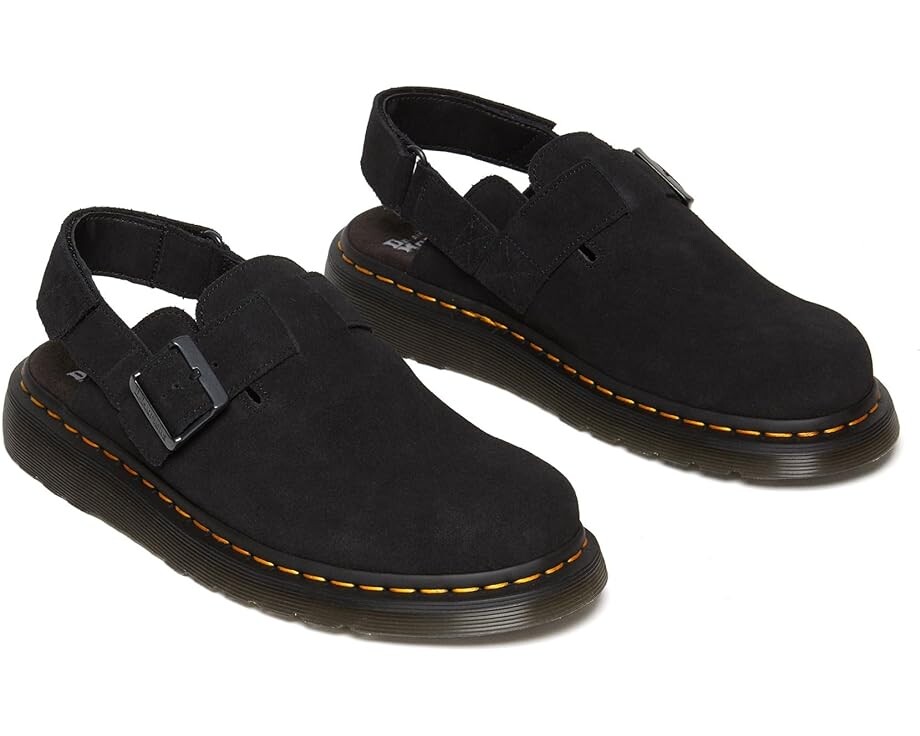 Сабо Dr. Martens Jorge II, натуральная кожа, черный