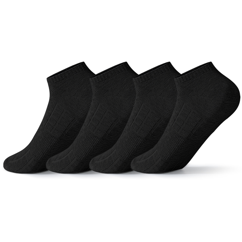 

Набор носков Mid Calf в подарочной коробке для мужчин SHIWAJI, [no terry sole]no-show socks 4 черный