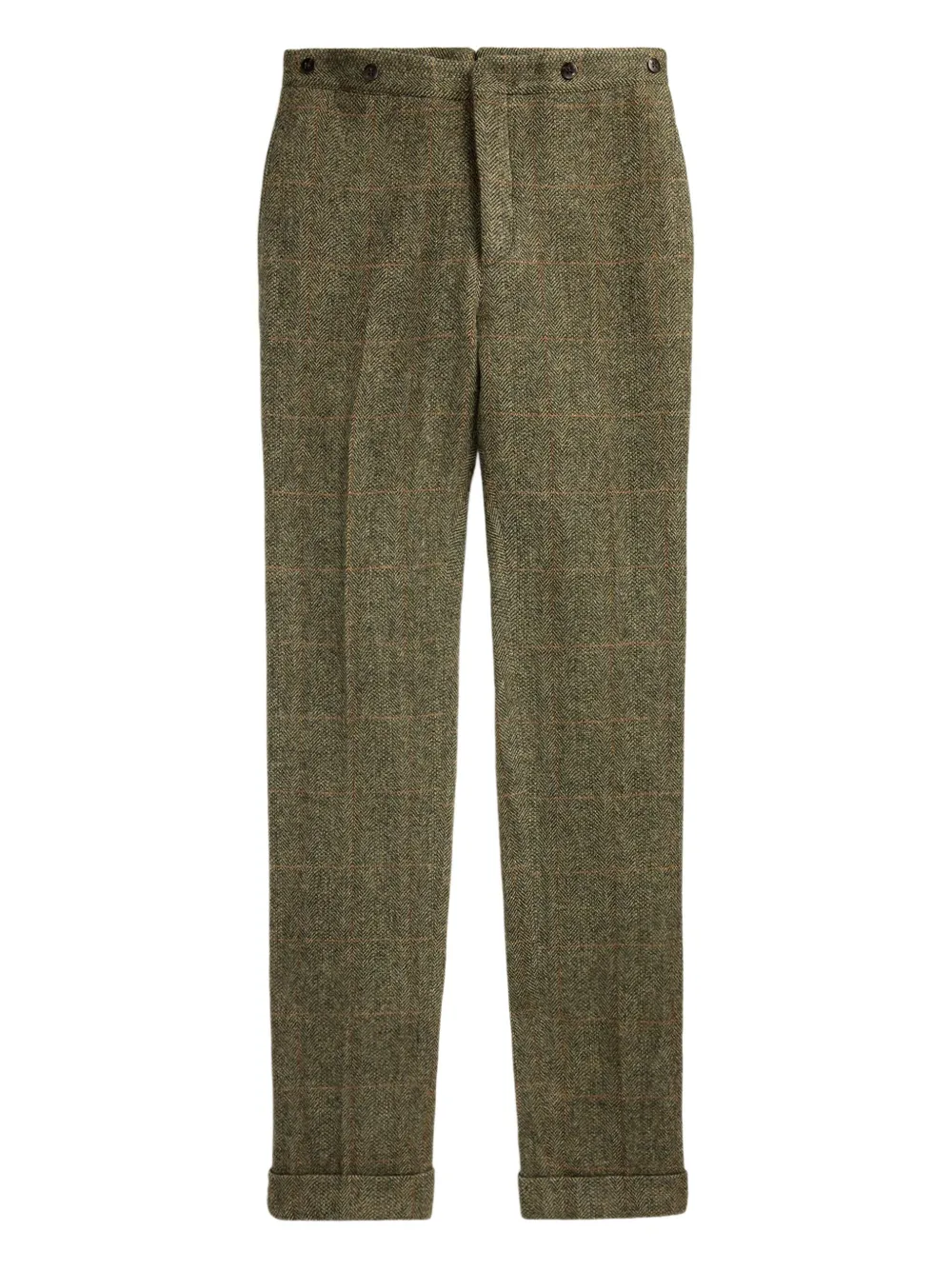 

Клетчатые брюки строгого кроя Ralph Lauren RRL, зеленый