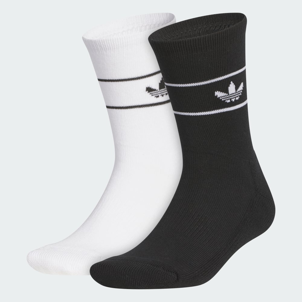 

Носки Adidas Skateboarding Logo Band Sock 2-pack, белый/черный