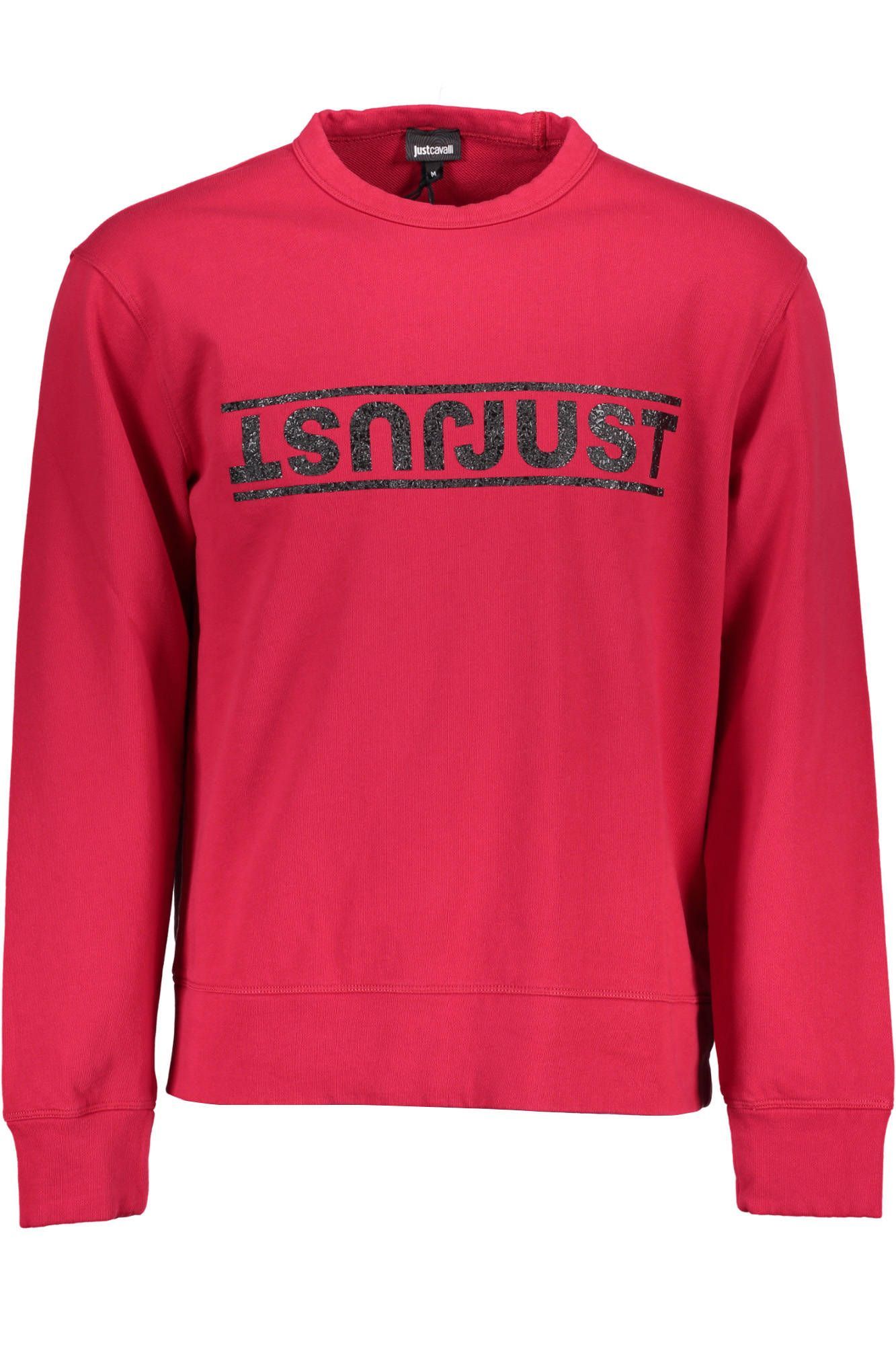 

Красный хлопковый мужской свитер Just Cavalli
