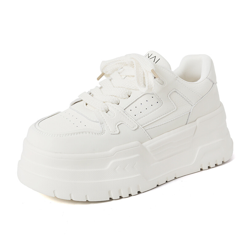 

Кеды, скейтборд обувь женская низкая Huanai, цвет White/Beige