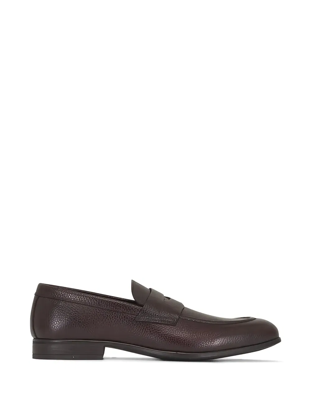 Кожаные лоферы с закругленным носком G. Brown Shoes, коричневый