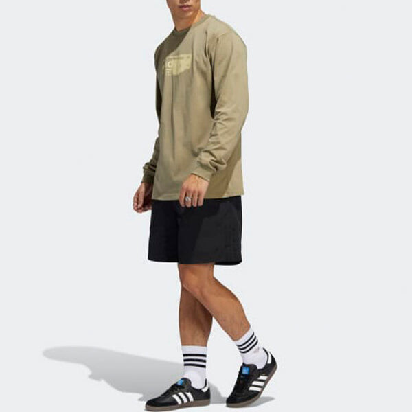 Шорты однотонные свободные повседневные шорты унисекс Adidas, мульитколор — фото 3