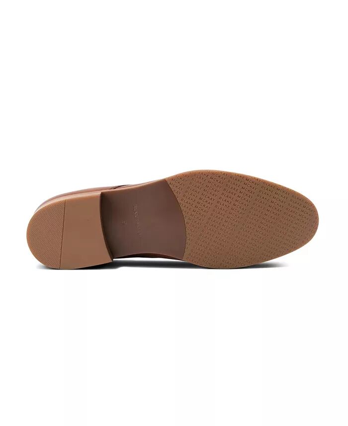 Мужские туфли-дерби Damon Dress Casual Lace-Up Plain Toe из кожи Blake McKay, коричневый — фото 3
