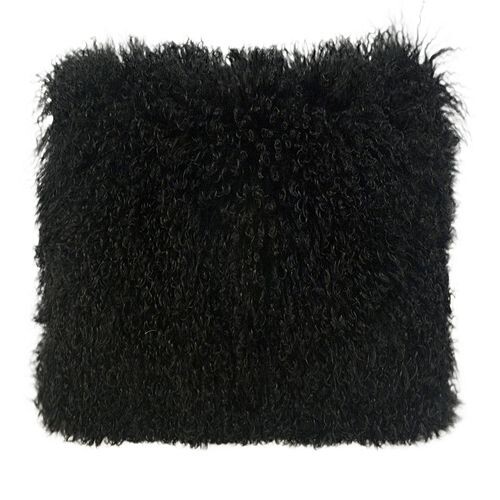 

Большая подушка из тибетской овцы TOV Furniture, цвет Black