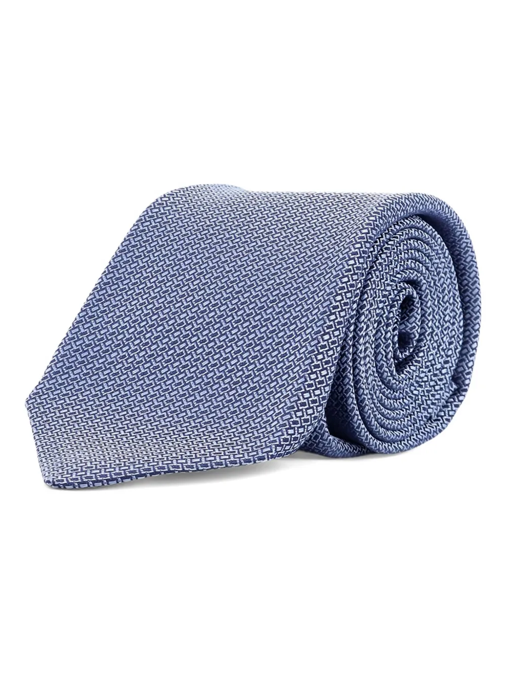 

Галстук с узором Kiton, синий