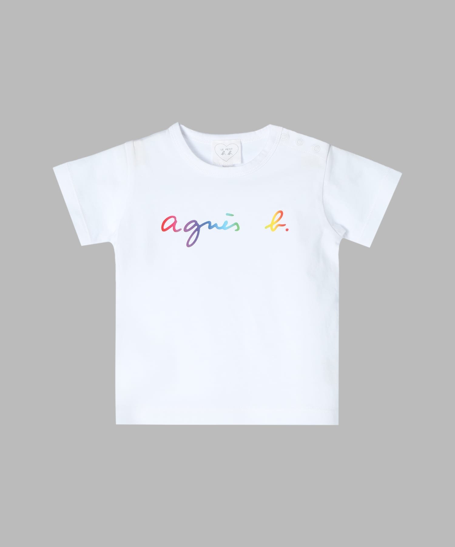 Детская хлопковая футболка с коротким рукавом и логотипом Agnes b. ENFANT, White