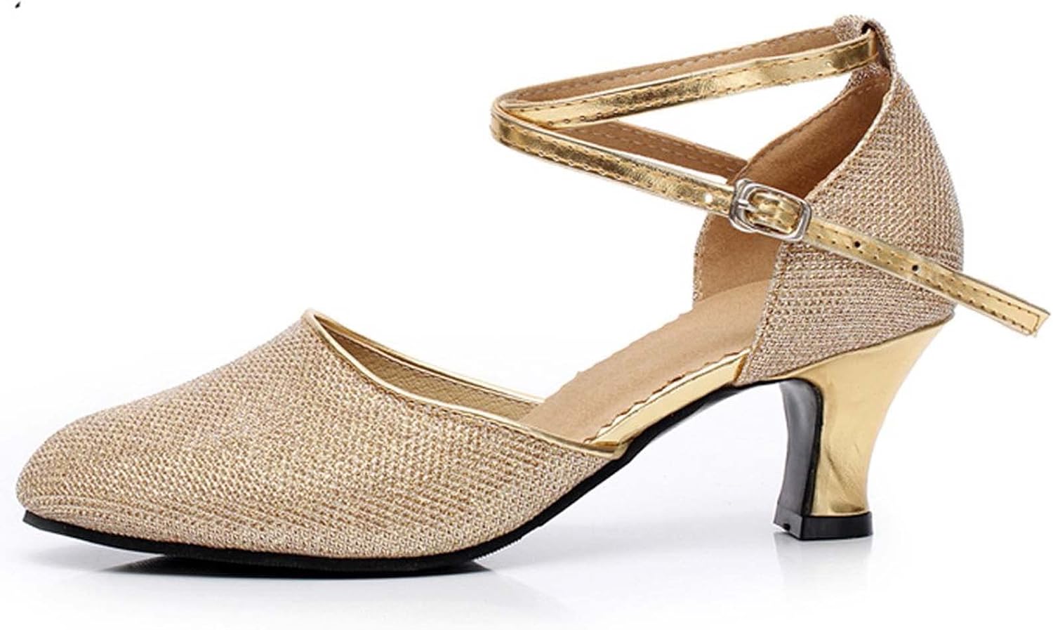 

Туфли на каблуке oiangi для женщин 2023 Модные латинские танцевальные туфли Женские профессиональные бальные туфли для сальсы для практики и выступлений, золотой