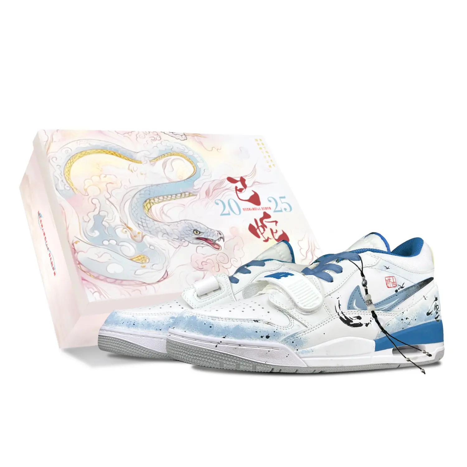

Jordan Баскетбольные кроссовки Legacy 312 Vintage, низкие, мужские, цвет белый, синий