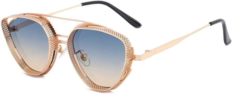 

Металлические солнцезащитные очки в стиле стимпанк 2027 года для мужчин, винтажные панк-очки, модные солнцезащитные очки для женщин, ретро-очки MTZJH, B06