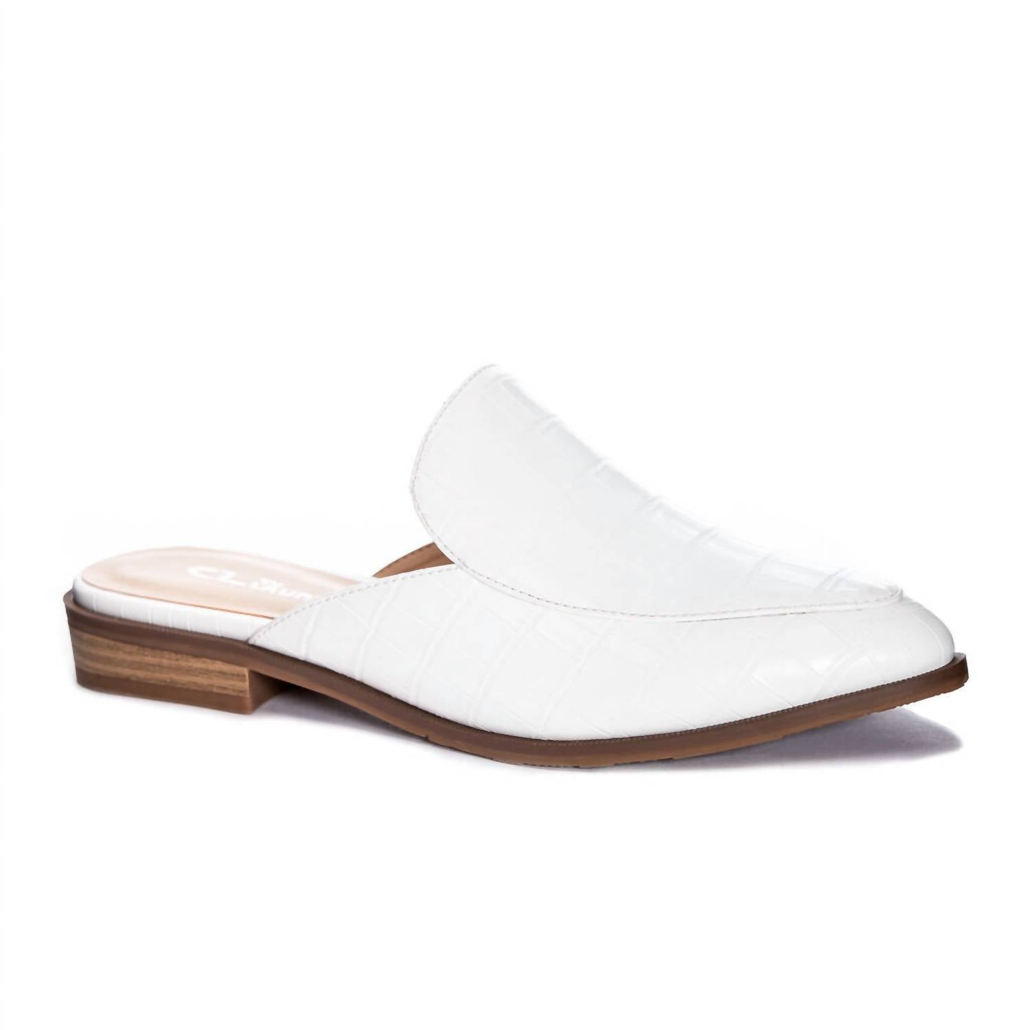 Мюли женские CHINESE LAUNDRY, цвет croc white