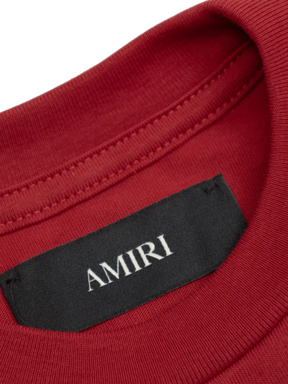 Футболка с графическим рисунком и стразами Amiri Kids, красный — фото 3