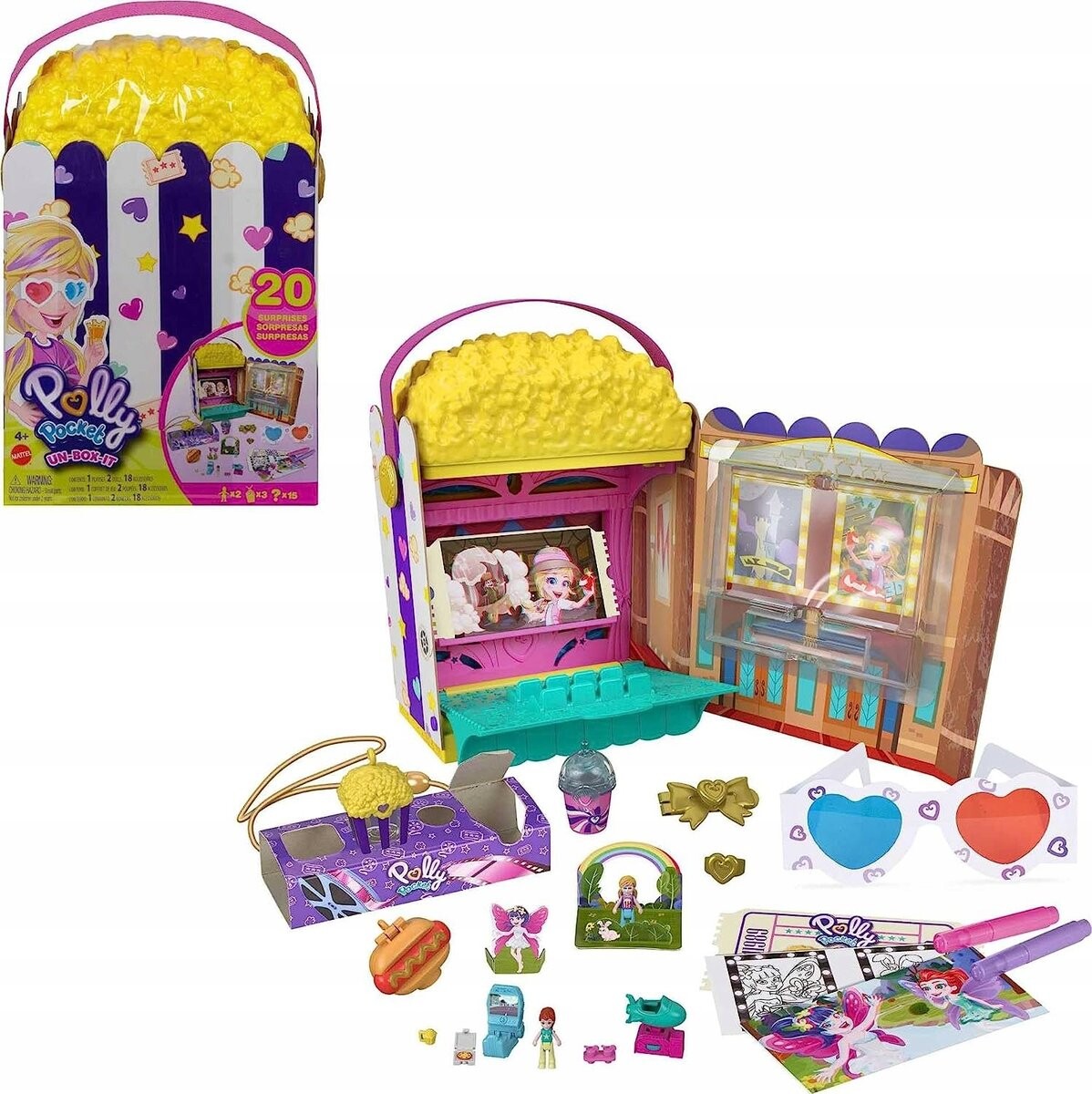 

Кукла Полли Карман Попкорн Кинотеатр Mattel