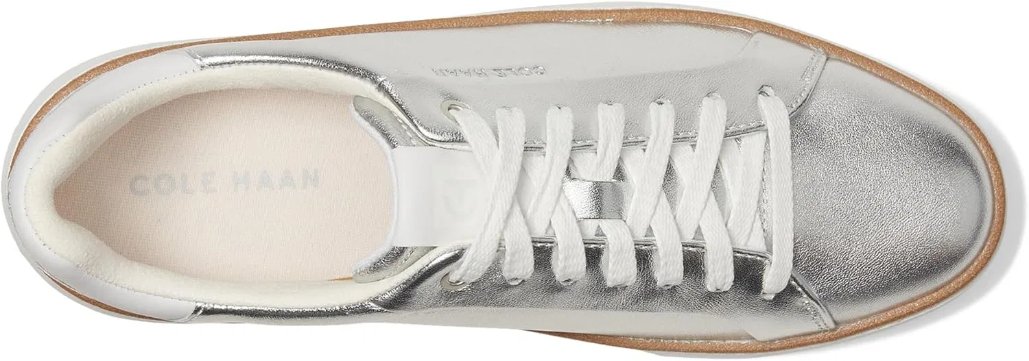 Мужские легкие оксфордские туфли Cole Haan Grandpro Topspin, 2-Silver Talca Look, White — фото 2