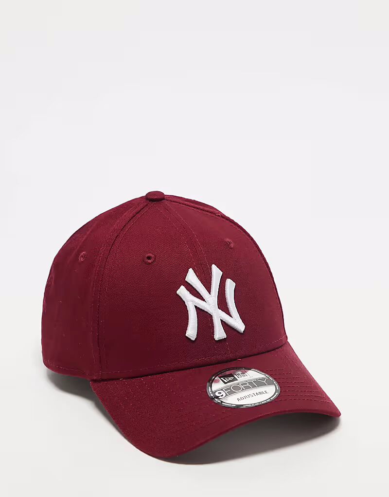 

Кепка New Era NY Yankees 9forty бордового цвета