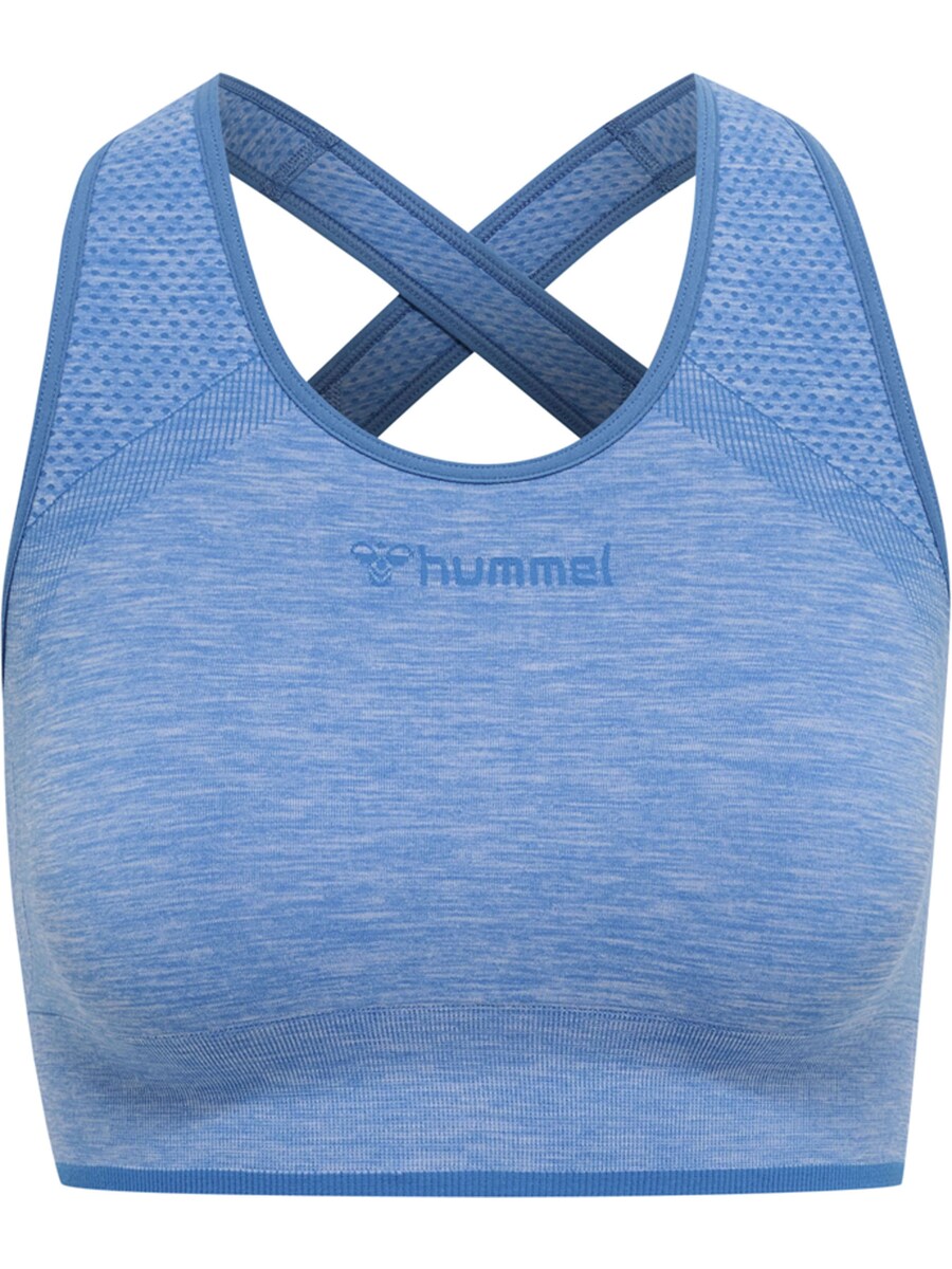 

Спортивный бюстгальтер-бралетт Hummel, цвет Royal blue/Pastel blue