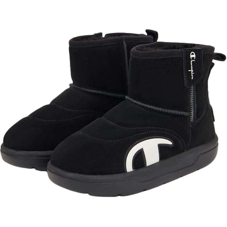 Champion Kids Скользостойкие, износостойкие, термо высокие зимние ботинки Black Kids' — фото 4