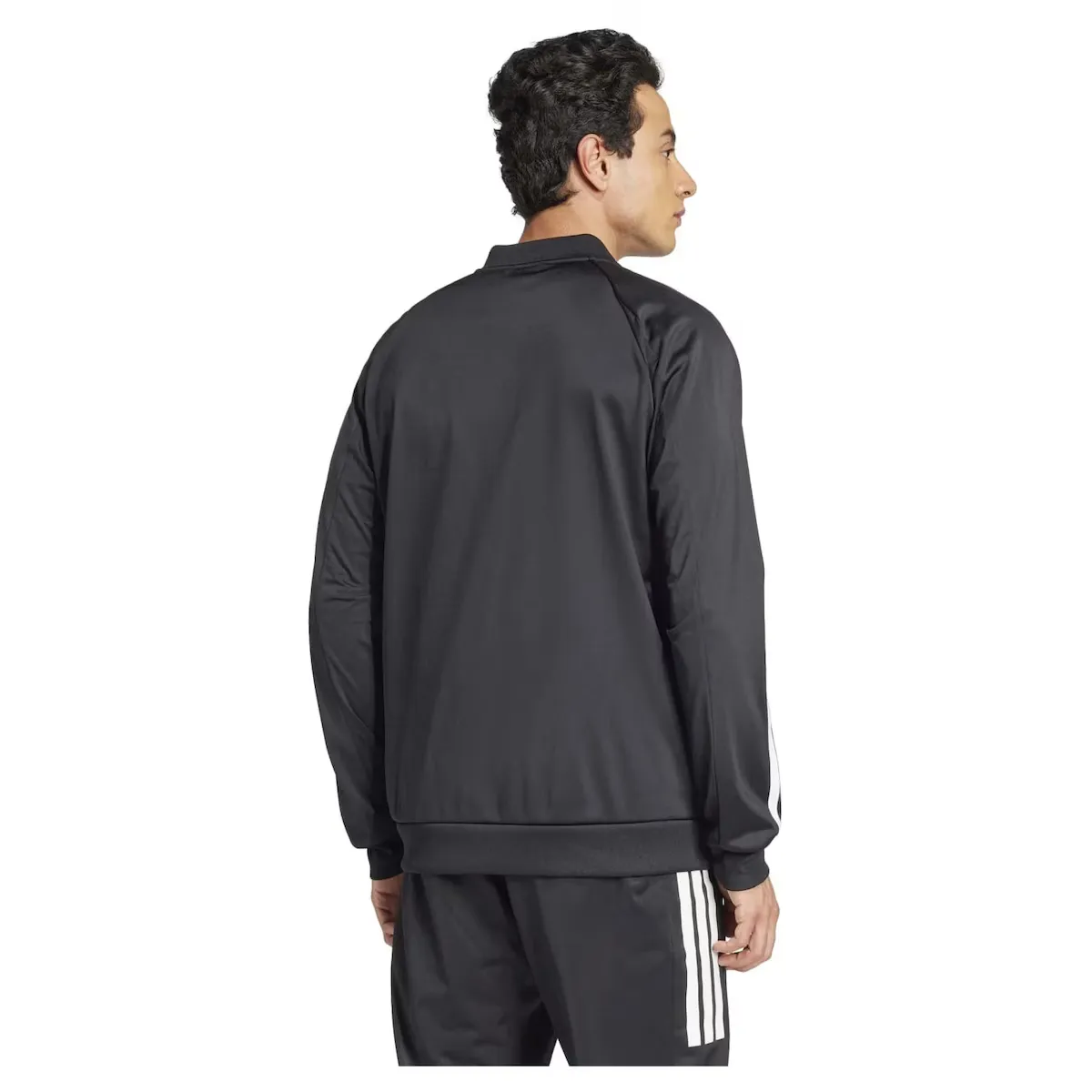 Куртка теннисная мужская Adidas 3S Knit, черный — фото 2