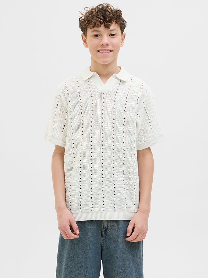 

Рубашка-поло JACK & JONES Junior, кремовый
