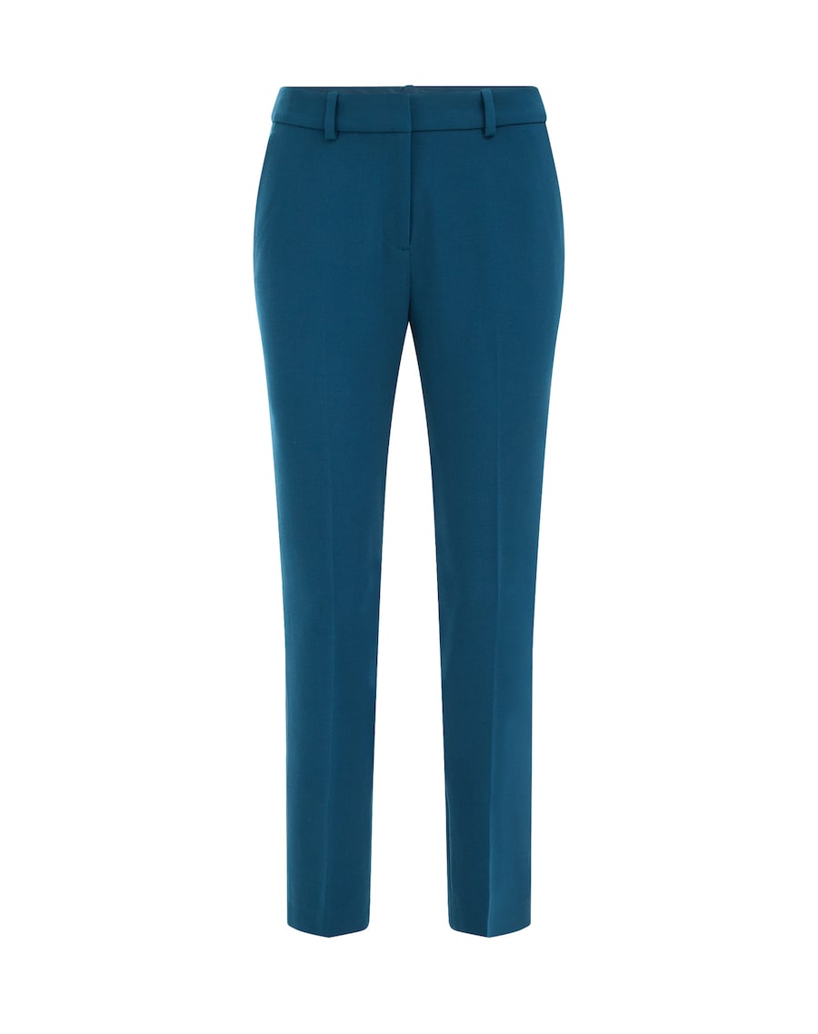 

Узкие брюки со складками WE Fashion, Petrol