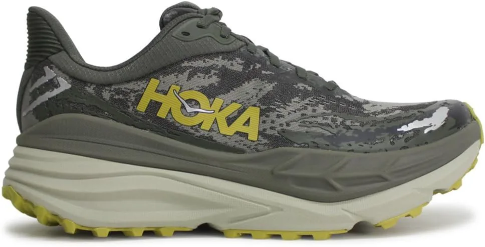 Мужские кроссовки Hoka Stinson 7, оливковый — фото 2
