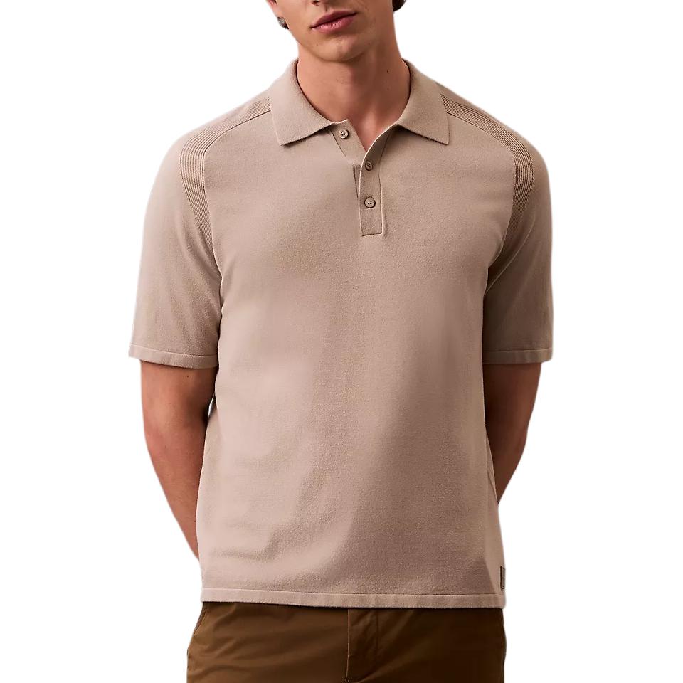 

Calvin Klein Футболка-поло мужская Vintage Khaki с воротником-поло, Хаки, Calvin Klein Футболка-поло мужская Vintage Khaki с воротником-поло