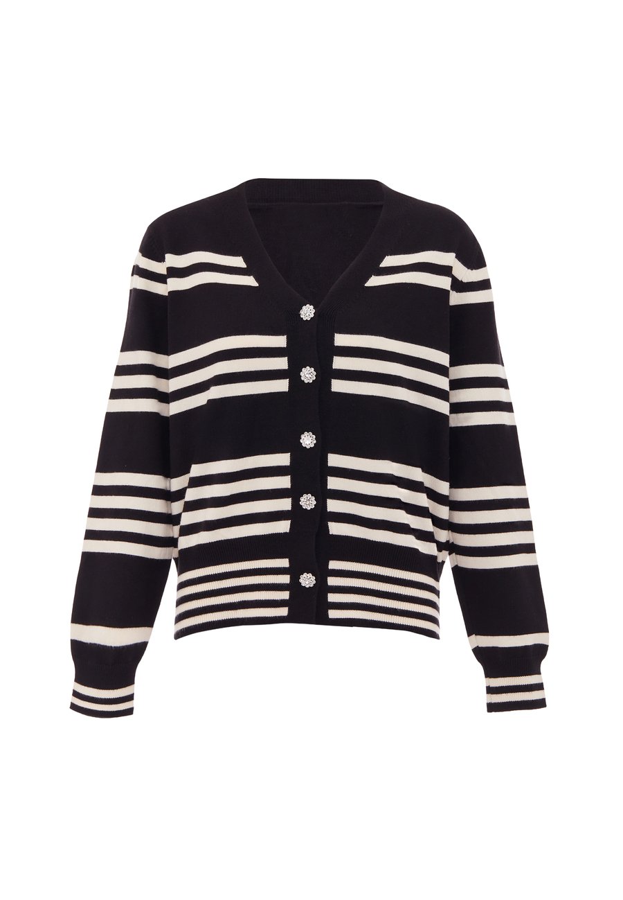 

Кардиган usha CO-BRANDED WITH ZITHA, Schwarz Wollweiss/Black