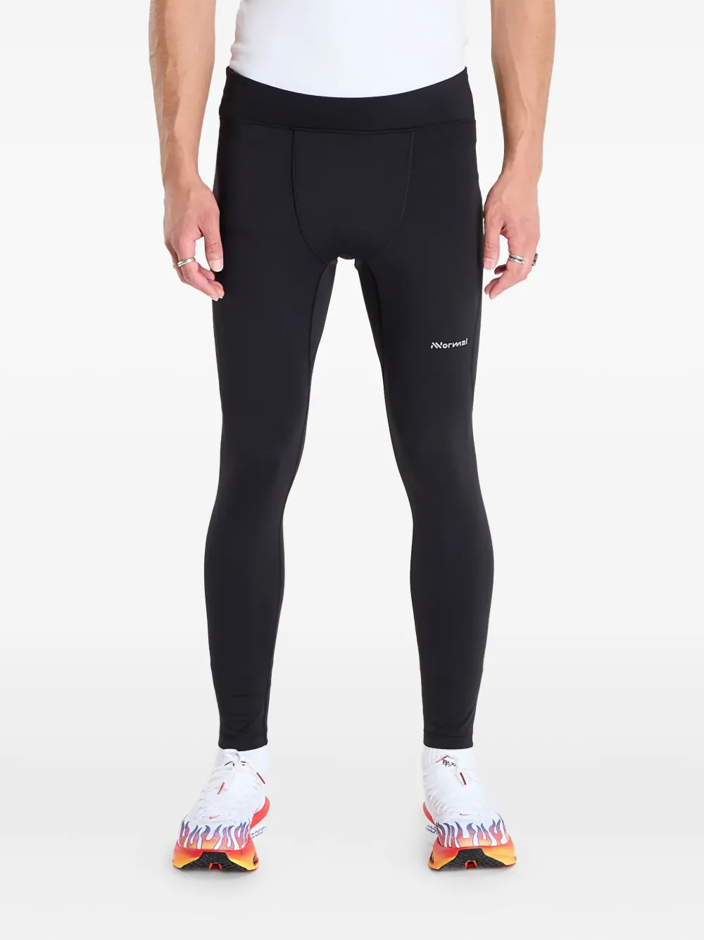 

Брюки Elasticated-waist logo-detail NNORMAL, черный
