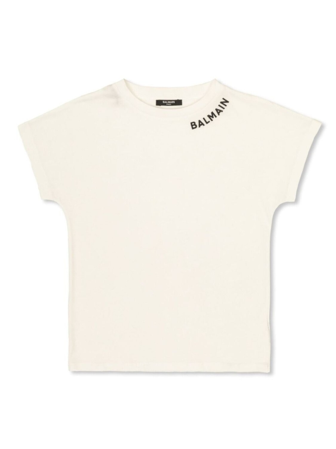 

Balmain Kids футболка из хлопка с вышитым логотипом, белый