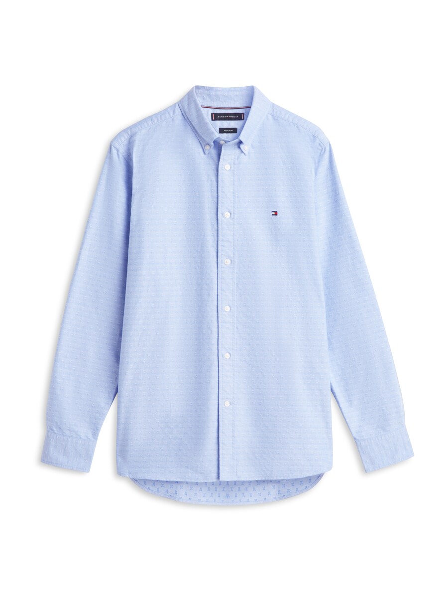 

Рубашка на пуговицах классического кроя TOMMY HILFIGER, светло-голубой