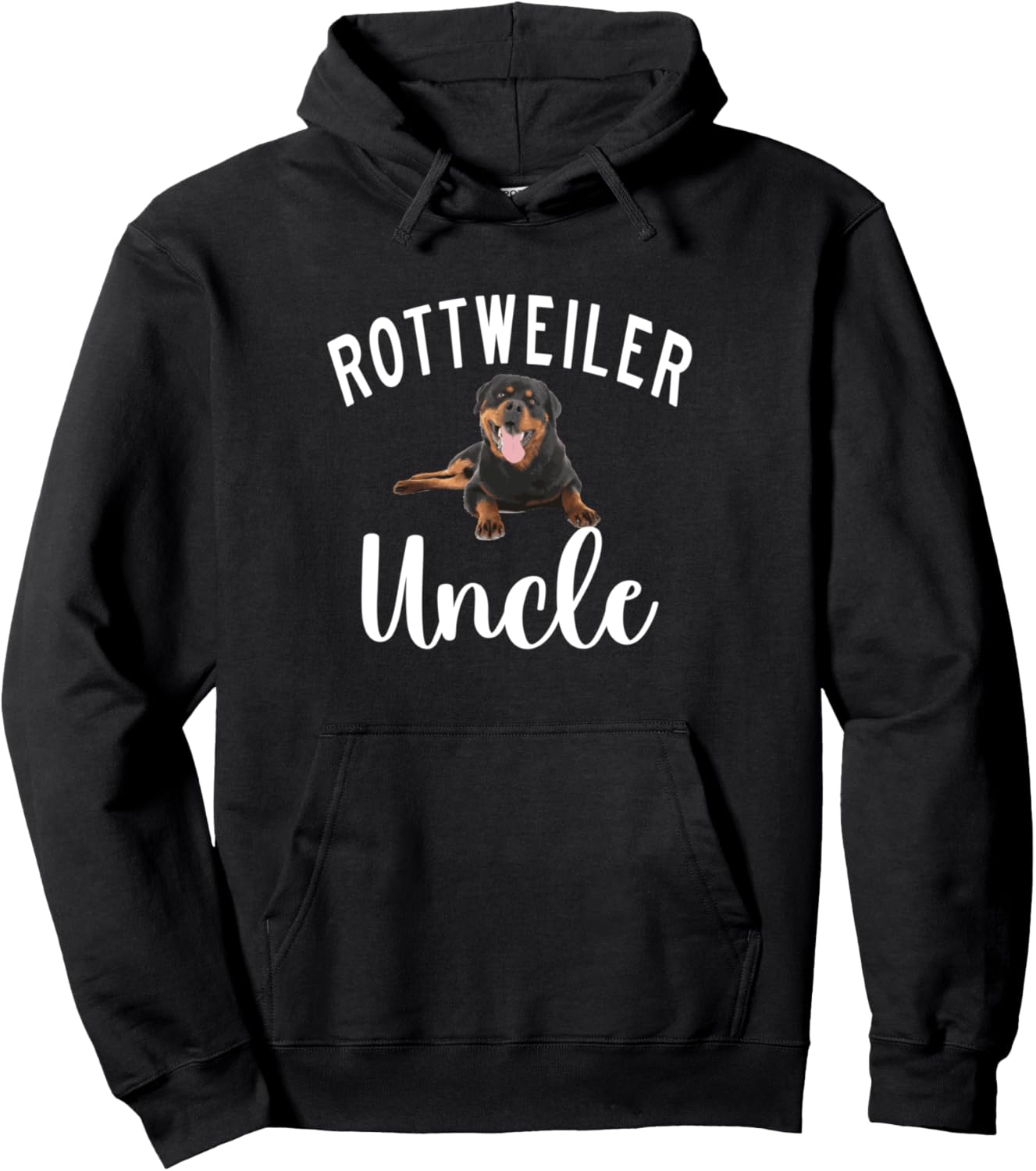 

Толстовка с изображением дяди Ротвейлера Rottweiler Gifts & Rottie Gifts, черный
