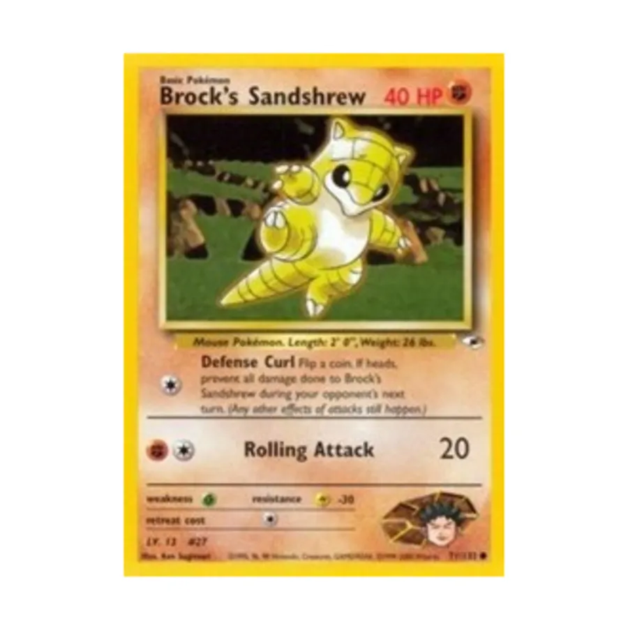 

CCG Сэндшрю Брока (71) (C) #71, Pokemon - Gym Heroes - Singles
