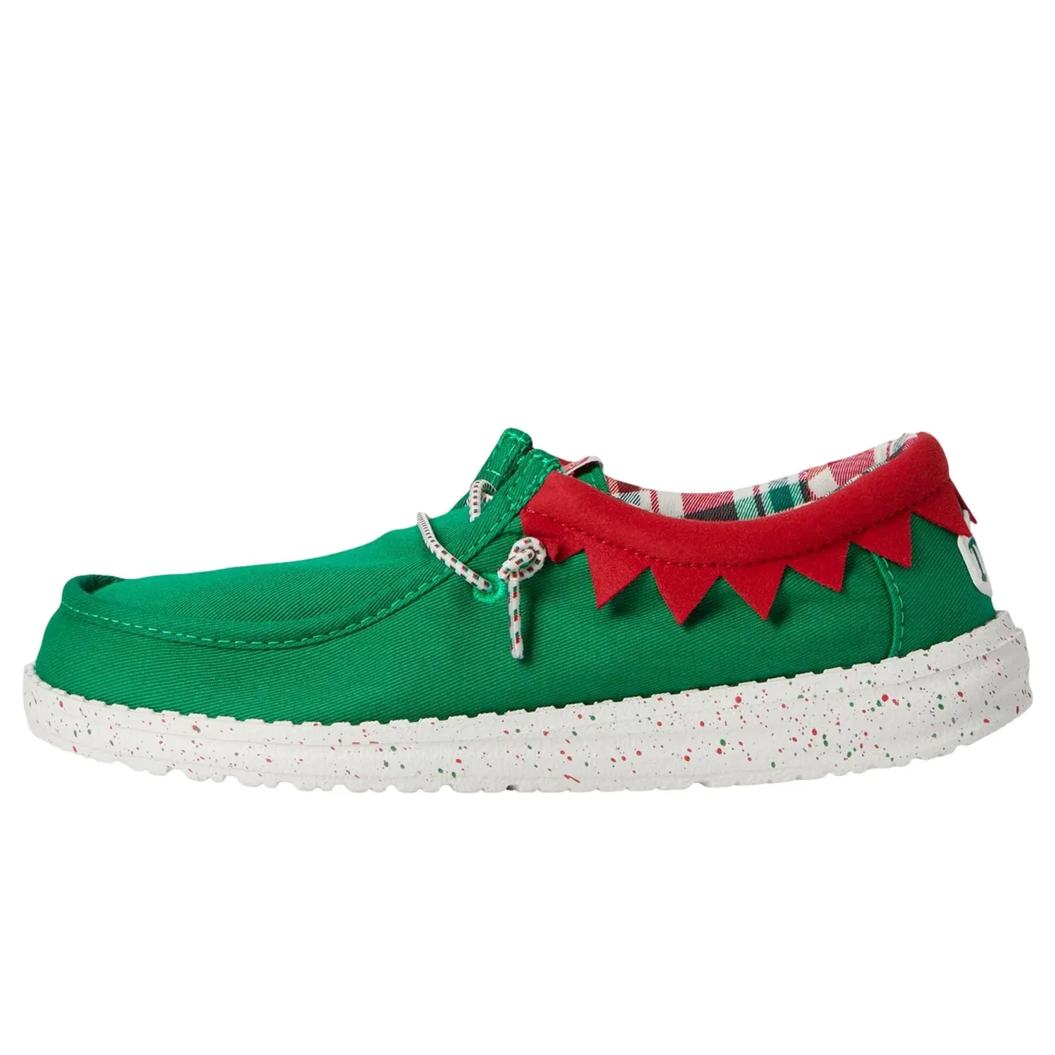 Pre-School Hey Dude Wally Holiday Elf Green / Red 42146-3XX