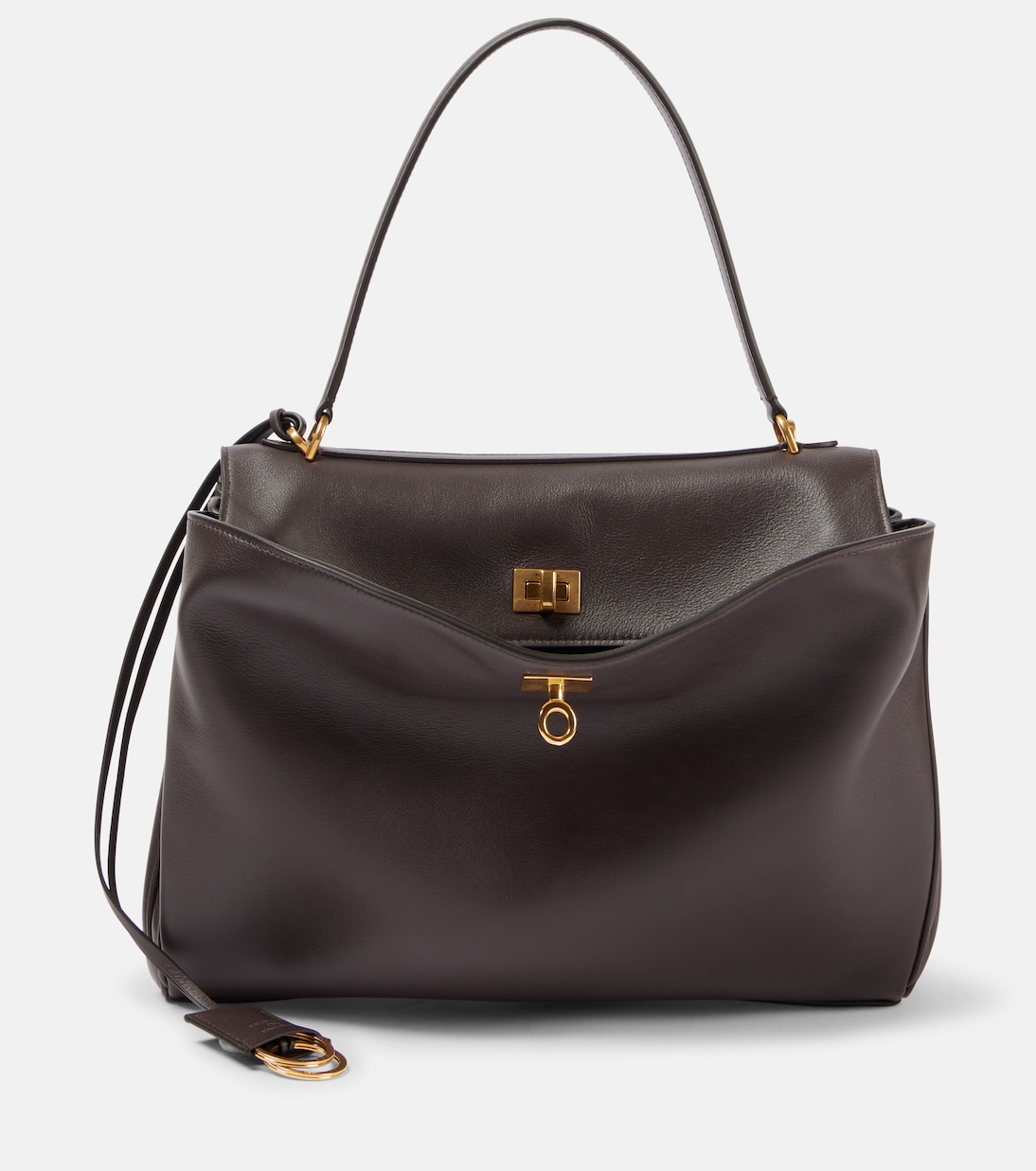 

Средняя кожаная сумка Rodeo Balenciaga, Espresso