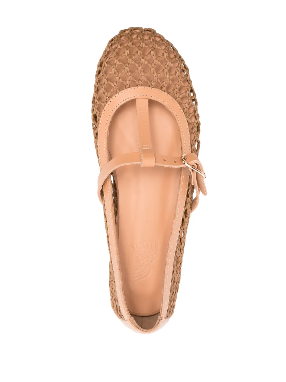 Балетки Aerati из рафии Ancient Greek Sandals, коричневый — фото 4
