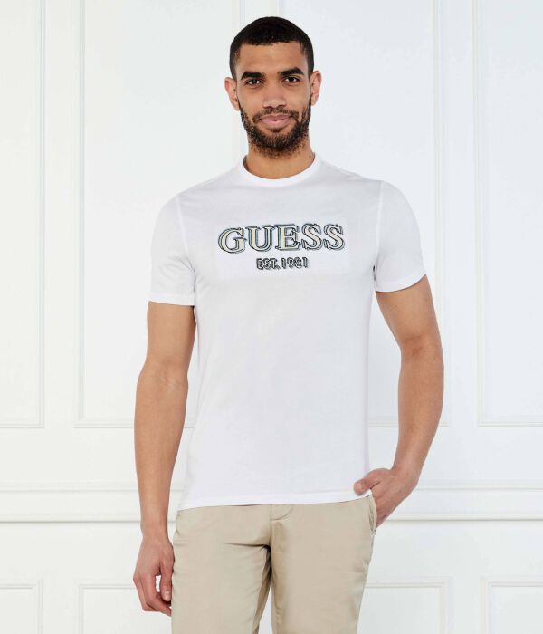 

Футболки Slim fit Guess Jeans, белый