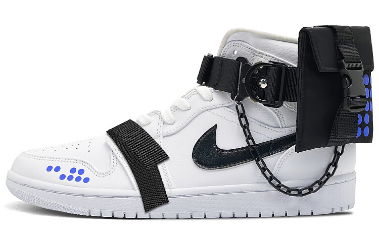 

Кроссовки Air JORDAN 1 Vintage Basketball Shoes Men Mid-Top Black Purple White