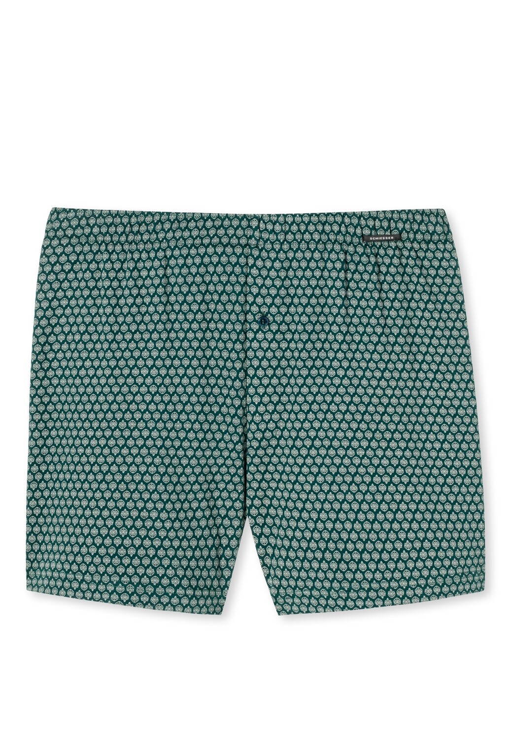 

Боксеры Schiesser Boxershorts Feininterlock gemustert, темно-зеленый