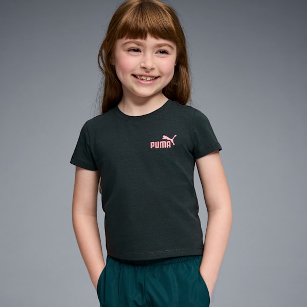 Детская футболка для больших детей Puma Essentials, зеленый — фото 2