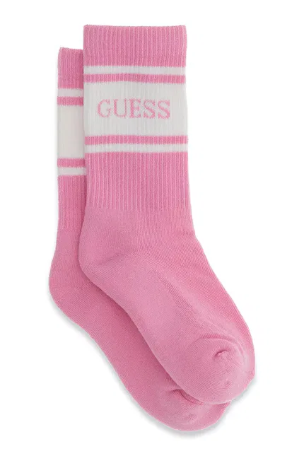 Носки детские с логотипом Guess, розовый