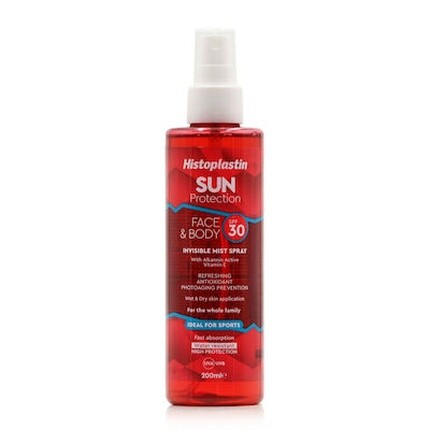 

Солнцезащитный невидимый спрей для лица и тела Spf 30 - 200 мл Histoplastin