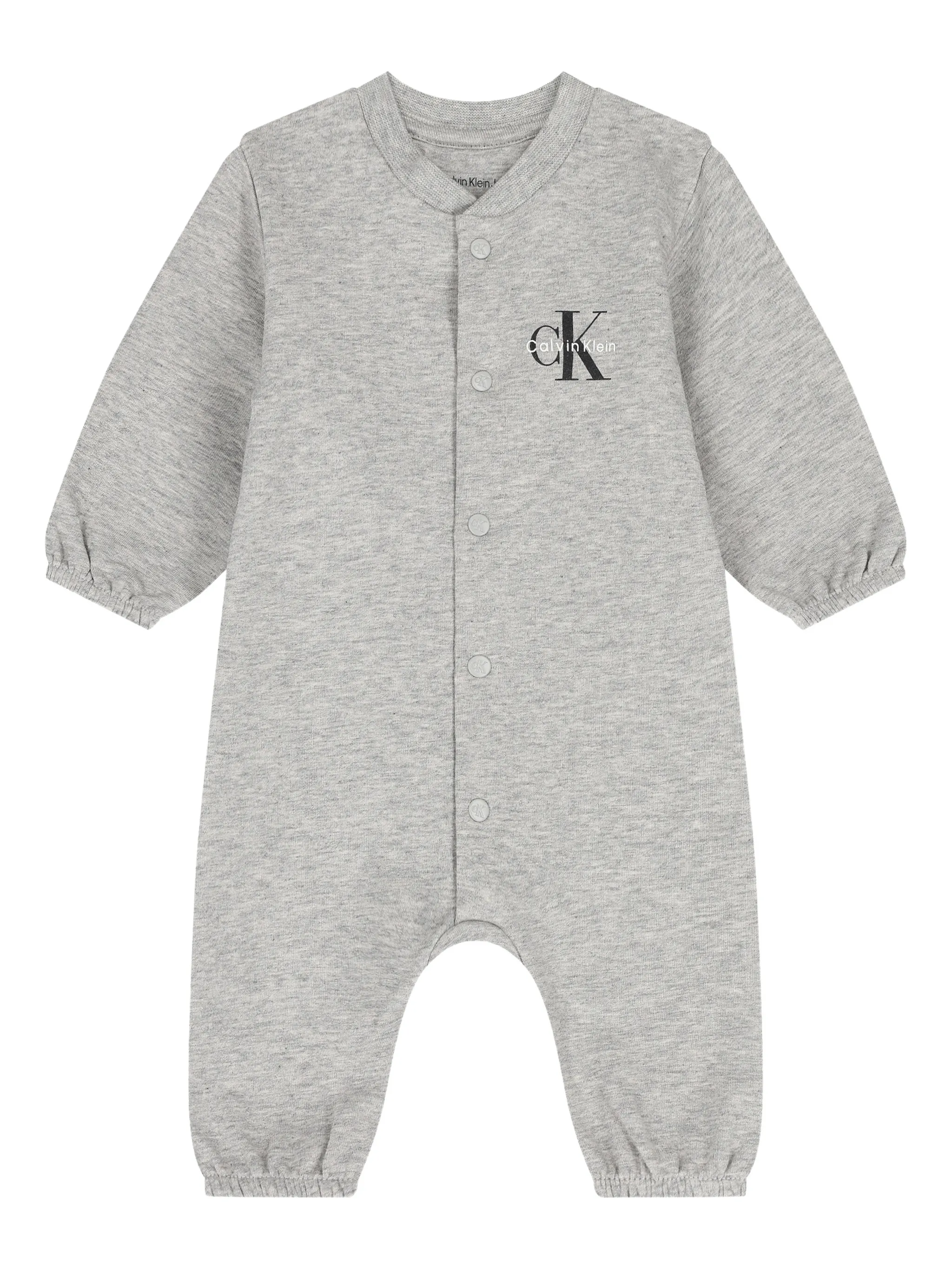 

Ромпер с логотипом Calvin Klein Kids, серый