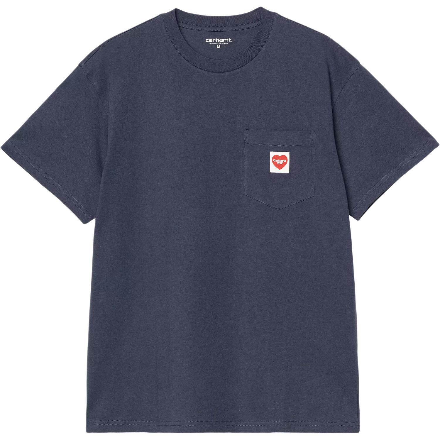 

Футболка S/S с карманом в виде сердца Carhartt WIP, синий
