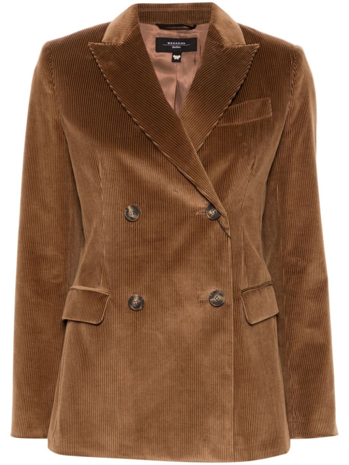 

Weekend Max Mara однобортный пиджак, коричневый
