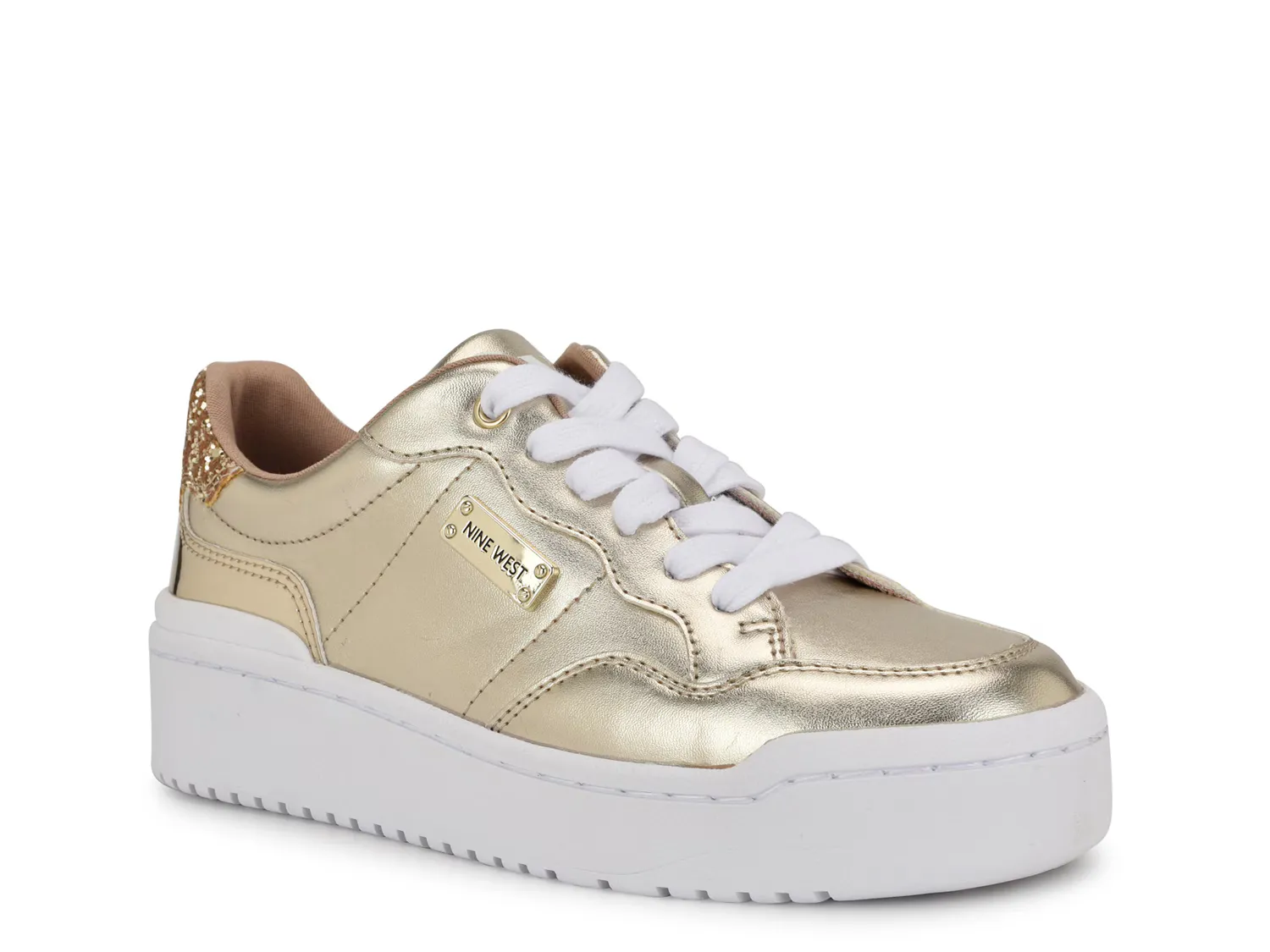 

Кроссовки Aleno Platform Sneaker Nine West, золотой/металлик, Желтый, Кроссовки Aleno Platform Sneaker Nine West, золотой/металлик