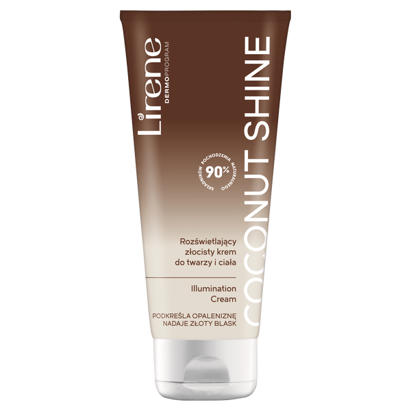 

Осветляющий золотистый крем для лица и тела, 150 мл Lirene Coconut shine