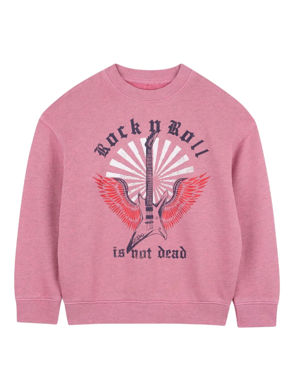 

Толстовка с графичным принтом Zadig & Voltaire Kids, розовый